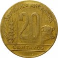 Аргентина 20 сентаво 1944 год