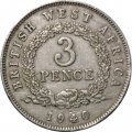 Британская Западная Африка 3 пенса 1940 год (KN)