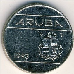 Аруба 10 центов 1993 год