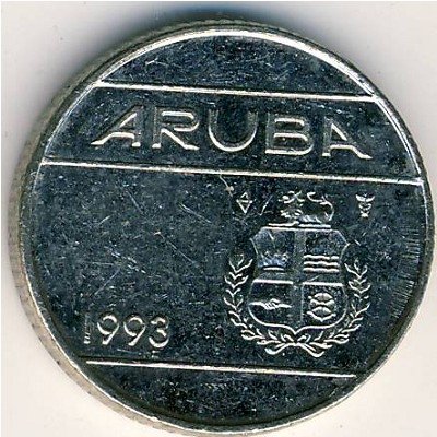 Аруба 10 центов 1993 год