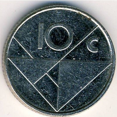 Аруба 10 центов 1993 год