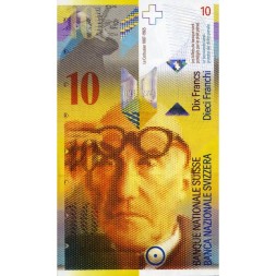 Швейцария 10 франков 1995 год  - UNC