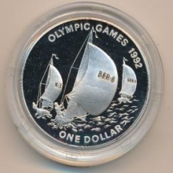 Бермудские острова 1 доллар 1993 год