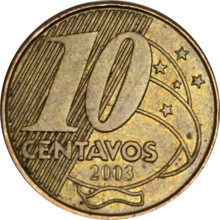 Бразилия 10 сентаво 2003 год - Педру I