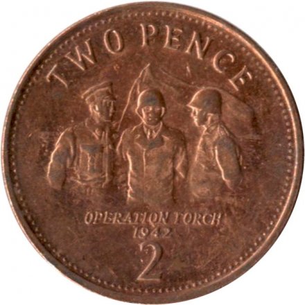 Гибралтар 2 пенса 2008 год