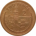Гибралтар 2 пенса 2001 год - Маяк (AB)
