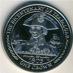 Остров Мэн 1 крона 2005 год