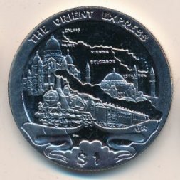 Виргинские острова 1 доллар 2013 год