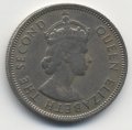 Малайя и Британское Борнео 20 центов 1954 год