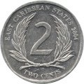 Восточные Карибы 2 цента 2004 год