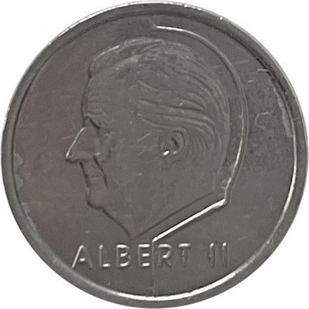 Бельгия 1 франк 1998 год BELGIQUE