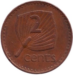 Фиджи 2 цента 1980 год