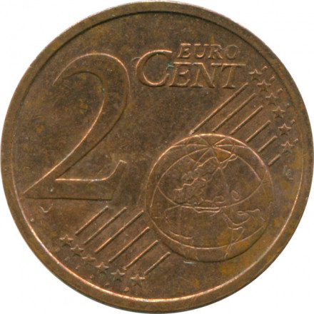 Ирландия 2 евроцента 2010 год - Кельтская арфа