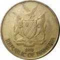 Намибия 5 долларов 1993 год - Орлан-белохвост (Орлан-крикун)