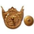 Знак 90 лет милиции. Ленинград. Служа закону - служим народу. МВД. Полиция