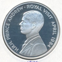 Монета Остров Вознесения 50 пенсов 1984 год