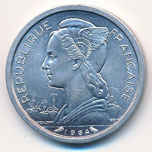 Реюньон 1 франк 1964 год