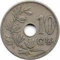 Бельгия 10 сантимов 1905 год BELGIQUE