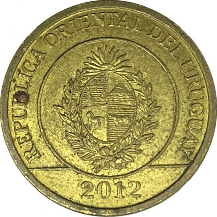 Уругвай 2 песо 2012 год - Капибара