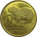 Уругвай 2 песо 2012 год - Капибара