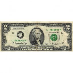 США 2 доллара 1976 год - L - VF+
