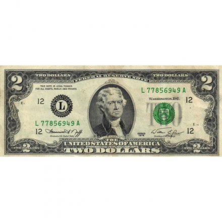 США 2 доллара 1976 год - L - VF+