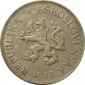 Чехословакия 5 крон 1927 год