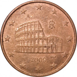 Италия 5 евроцентов 2009 год
