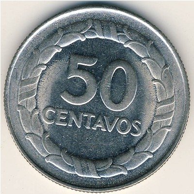 Колумбия 50 сентаво 1968 год