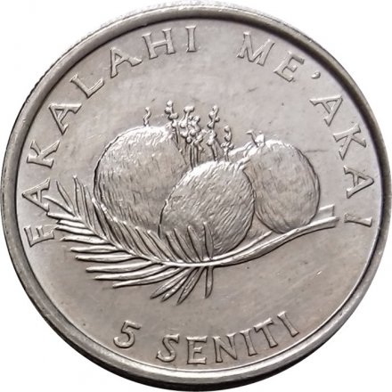 Тонга 5 сенити 1994 год