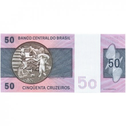 Бразилия 50 крузейро 1980 год UNC