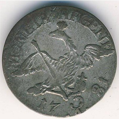 Пруссия 3 гроша 1781 год