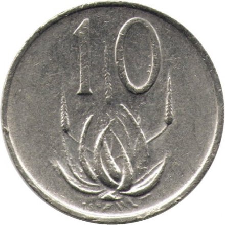 ЮАР 10 центов 1985 год