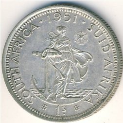 ЮАР 1 шиллинг 1951 год