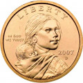 США 1 доллар 2007 год - Парящий Орёл (D)