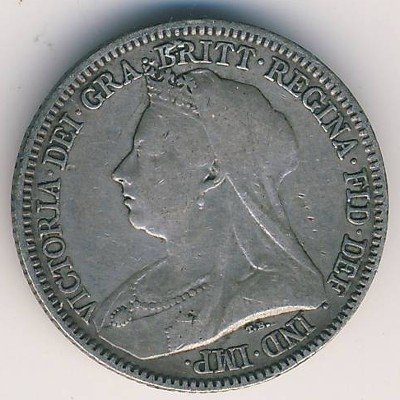 Великобритания 6 пенсов 1893 год