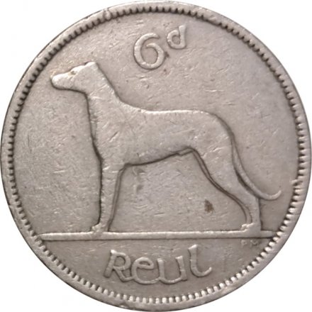 Ирландия 6 пенсов 1942 год