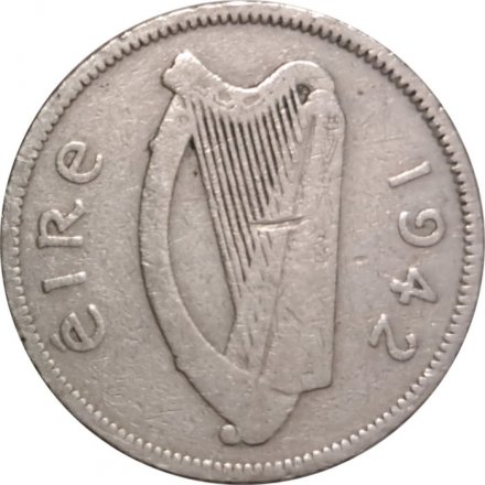 Ирландия 6 пенсов 1942 год