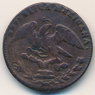 Мексика 1/4 реала 1836 год