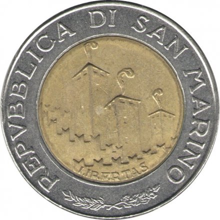 Сан-Марино 500 лир 1993 год - Новый побег
