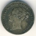 Великобритания 6 пенсов 1877 год
