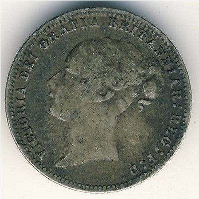 Великобритания 6 пенсов 1877 год