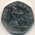 Великобритания 50 пенсов 1986 год
