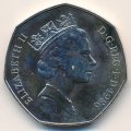 Великобритания 50 пенсов 1986 год
