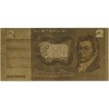 Сувенирная банкнота Австралия 2 доллара (золотые) - UNC