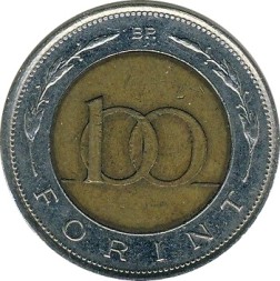 Венгрия 100 форинтов 1998 год 