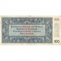 Богемия и Моравия 100 крон 1940 год - Панорама Пражского Града и Карлова моста - F