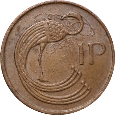 Ирландия 1 пенни 1988 год (бронза, не магнетик)