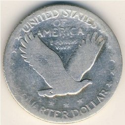 США 25 центов (1/4 доллара) 1927 год