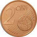 Эстония 2 евроцента 2017 год